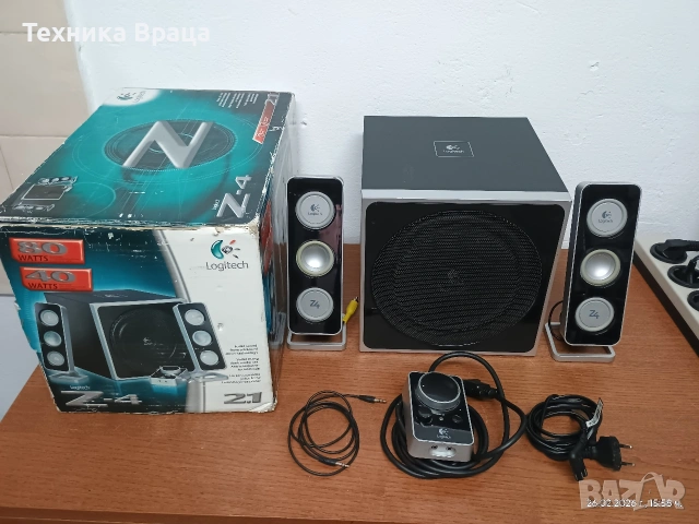 Аудио системка 2.1 Logitech Z-4. 8 инча. Чудесен звук. 
