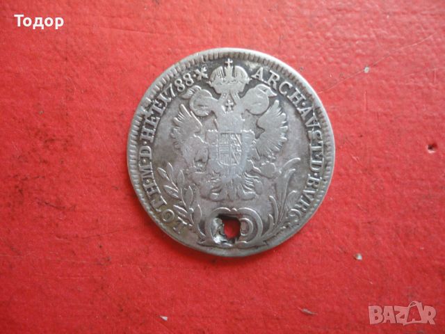 20 Kreuzer сребърна монета , снимка 2 - Нумизматика и бонистика - 45818754