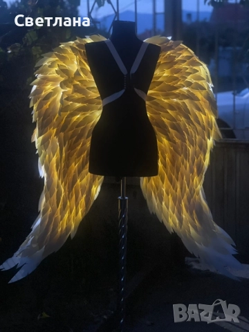 Светещи крила за фотосесия, декорация или шоу програма, снимка 2 - Други - 51830249