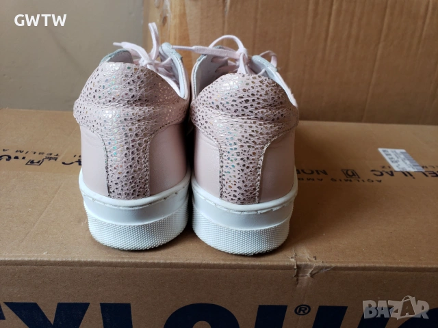 Розови кецове от естествена кожа, снимка 7 - Кецове - 54034703