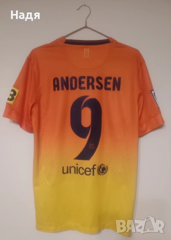 Оригинална резервна фланелка на Барселона 12/13, снимка 2 - Футбол - 52057358