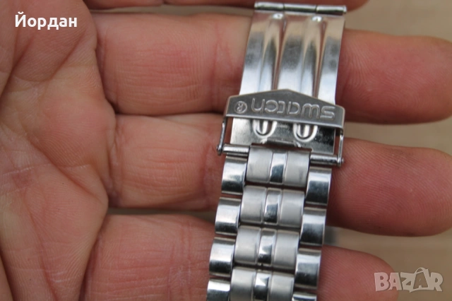 Мъжки стоманен хромиран часовник ''Swatch'' , снимка 4 - Мъжки - 54149922
