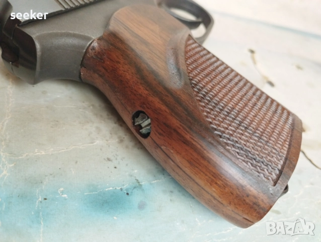 Орехова ръкохватка (чирен) за пистолет Байкал МР-654 К, снимка 6 - Оборудване и аксесоари за оръжия - 51634424