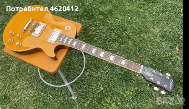 Epiphone Kirk Hammett "Greeny" Les Paul Standard китара с кейс