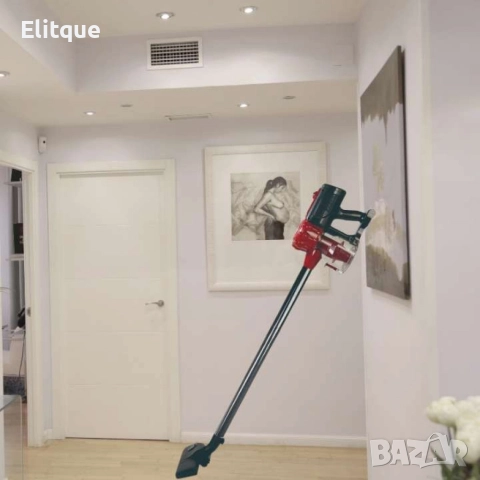 Прахосмукачка вертикална и ръчна 281, 600W, 0.8л., циклон, без торба, червен/черен, снимка 6 - Прахосмукачки - 52750491