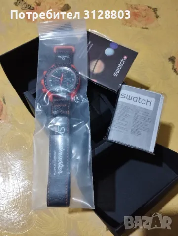 Продавам нов часовник Omega x Swatch Speedmaster , снимка 3 - Мъжки - 47828525