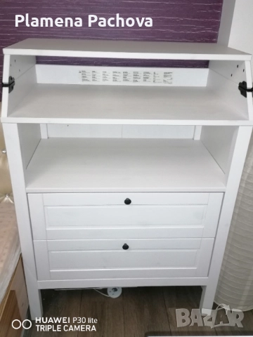 Комплект Бебешко креватче и Маса за повиване/скрин SUNDVIK, снимка 9 - Мебели за детската стая - 52590161