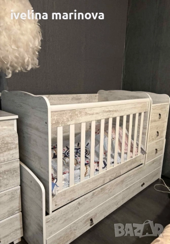 Трансформираща се кошара Лейди Антик, снимка 3 - Бебешки легла и матраци - 52469793