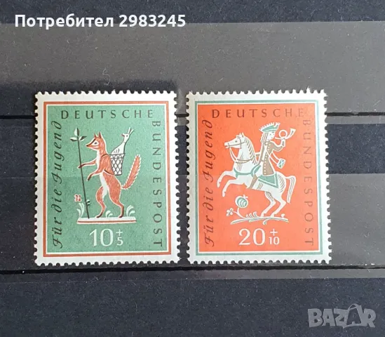 Германия 1958, снимка 1 - Филателия - 46949923