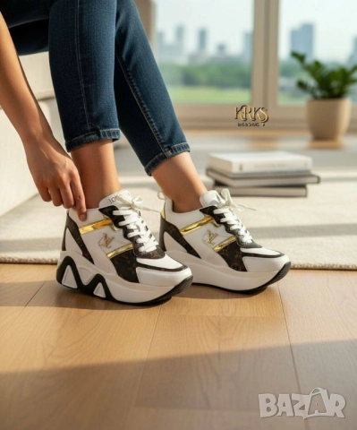 дамски маратонки на платформа louis Vuitton versace guess , снимка 4 - Маратонки - 52093129