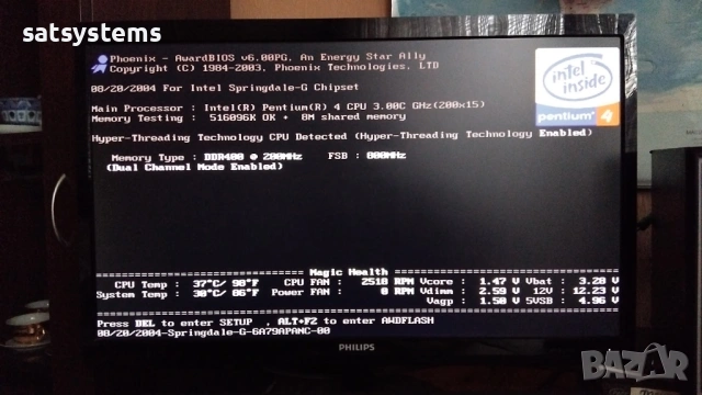 Дънна платка EPoX EP-4PGM2I Socket 478 CPU+FAN+RAM, снимка 9 - Дънни платки - 53689699