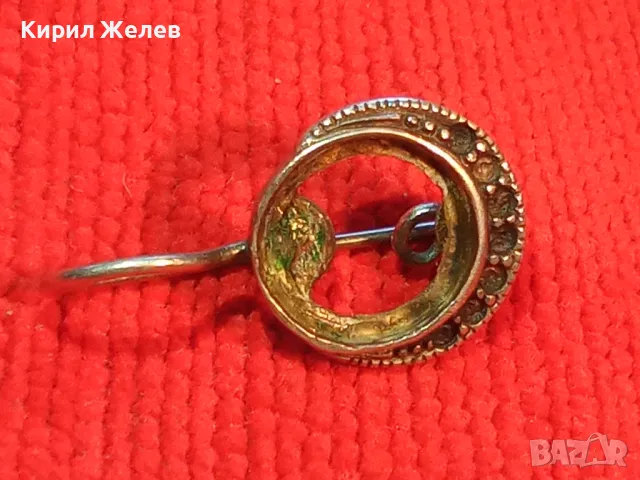 СТАРИННА СРЕБЪРНА ОБЕЦА СРЕБРО ВИСОКА ПРОБА с ГНЕЗДА За ИНКРУСТИРАНЕ на СКЪПОЦЕННИ КАМЪНИ 38105, снимка 11 - Антикварни и старинни предмети - 49733052