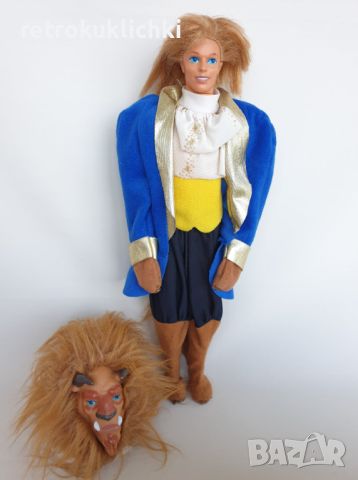 Ретро кукла от "Красавицата и звяра", Дисни, Disney