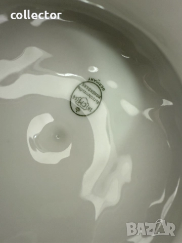 Порцеланов чайник със сребърно фолио -  Carl Magnus Hutschenreuther №7602, снимка 9 - Антикварни и старинни предмети - 52366762