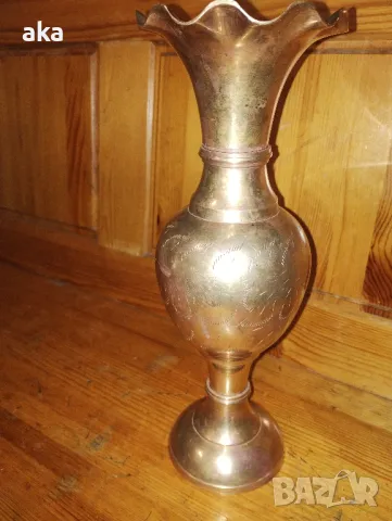 МАСИВНА бронзова - месингова - ВАЗА 800ГР.31 СМ., снимка 10 - Нумизматика и бонистика - 49862611