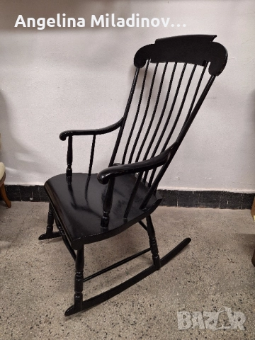 Античен Американски люлеещ стол Boston Rocker 