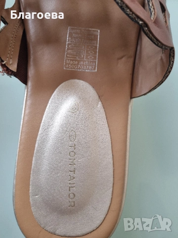 дамски чехли Tom Tailor, снимка 4 - Чехли - 53888207