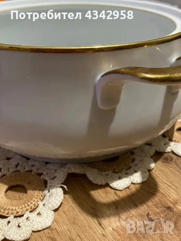 SCHUMANN ARZBERG. 1960-1970г.Супник със златен мотив., снимка 5 - Други ценни предмети - 49623999