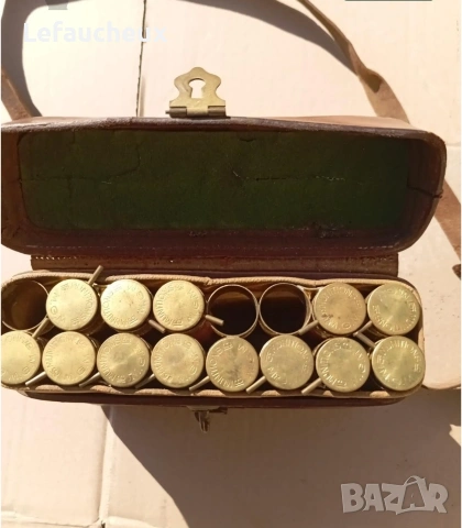 Патрондаш Лефуше Антика лов 16 кал., снимка 3 - Екипировка - 53823118