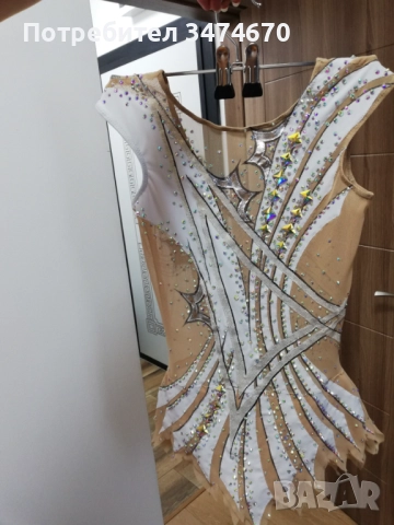 Трико за художествена гимнастика, танци за момиче 11-12 год., снимка 4 - Художествена гимнастика - 51688767