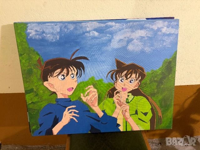 Anime Devian Art рисувани картини 60х80, снимка 4 - Картини - 52665294