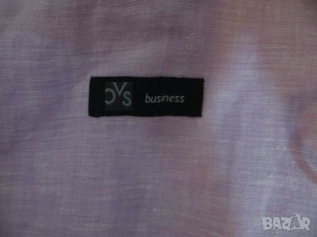 Мъжка риза с дълъг ръкав от лен Business , снимка 3 - Ризи - 46352220