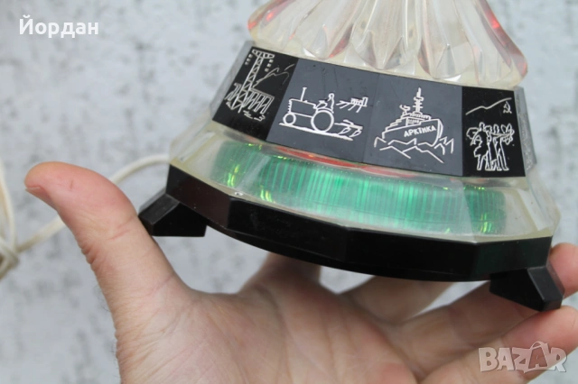 СРРР нощна лампа 1970-та година, снимка 14 - Настолни лампи - 53828851