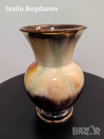 Глазирана керамична вазичка, снимка 2 - Вази - 52504602