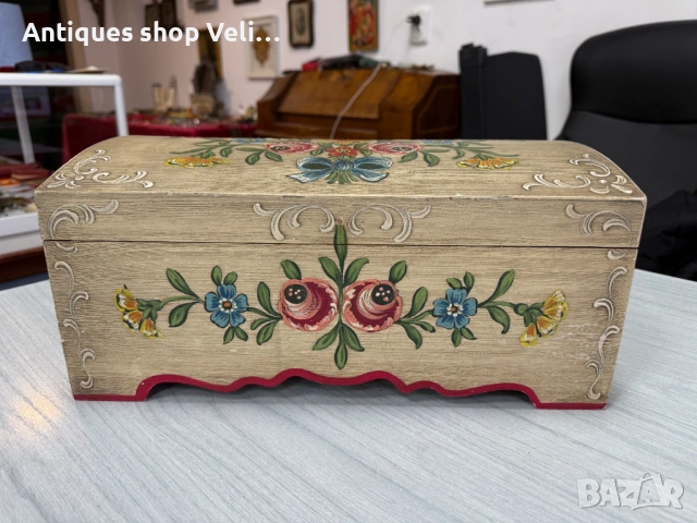 Ръчно рисувано сандъче №7997, снимка 2 - Антикварни и старинни предмети - 53923151