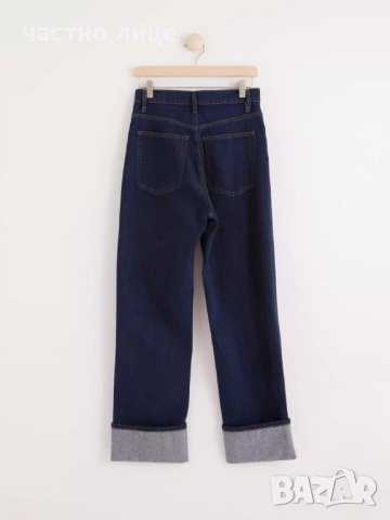 FRANKA High waist straight jeans with extra long leg, снимка 3 - Дънки - 53829497