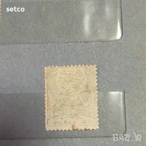 Османска империя пощенска марка 20 пара 1880 година, снимка 2 - Филателия - 45455207
