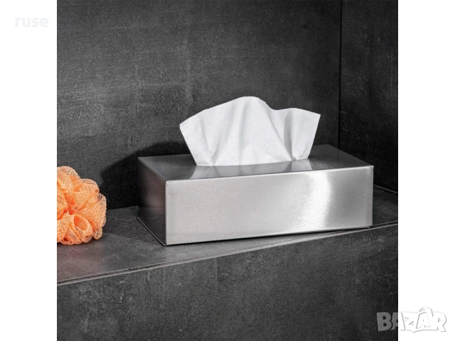 НОВА! Кутия за козметични кърпи салфетки неръждаема стомана, снимка 9 - Други стоки за дома - 53967129