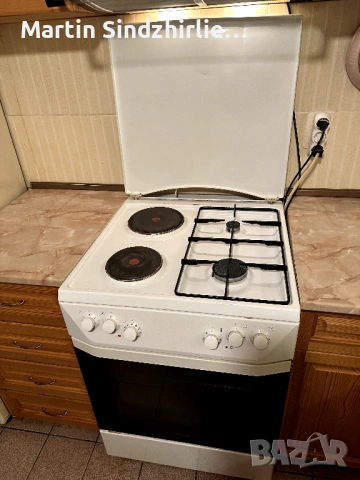 Фурна Gorenje с котлони на ток и газ, снимка 2 - Печки, фурни - 54092345