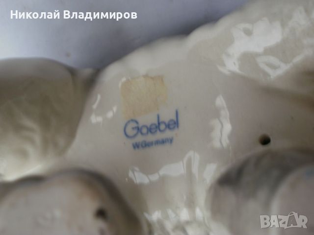 Порцелан фигура коте фигурка Goebel, снимка 2 - Антикварни и старинни предмети - 46351147