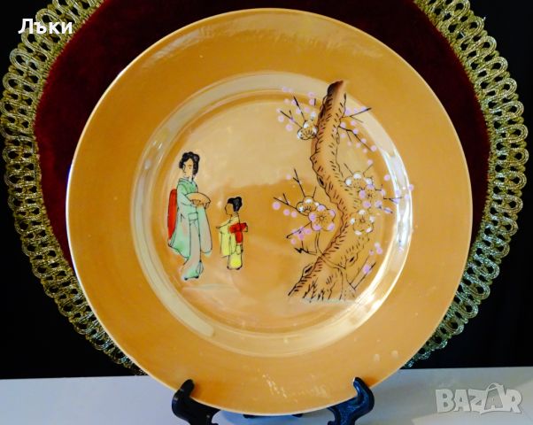 Чаша с чинии японски порцелан 1926 г. , снимка 7 - Антикварни и старинни предмети - 46426678