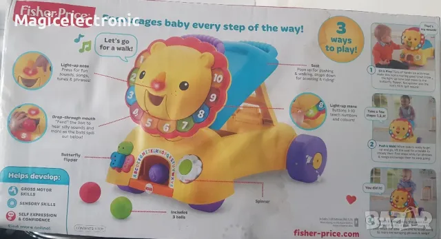 Fisher Price 3в1 интерактивна проходилка , снимка 2 - Проходилки - 46909213