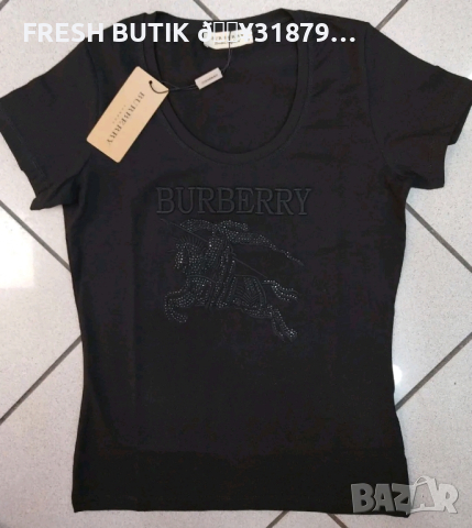 Дамски Памучни Тениски ✔️ BURBERRY ✔️HUGO BOSS ✔️LIU-JO ✔️GUESS ✔️, снимка 1 - Тениски - 45047905