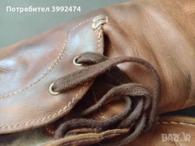 Мъжки зимни, кожени обувки, 41, снимка 2 - Спортно елегантни обувки - 51351195