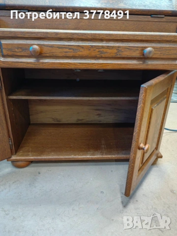 Старо дървено писалище, снимка 2 - Шкафове - 53909710