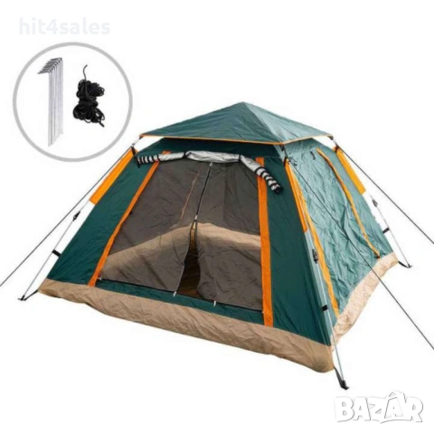 Палатка 4 местна Muhler 2008 220x220xH100см, снимка 2 - Други стоки за дома - 54070643