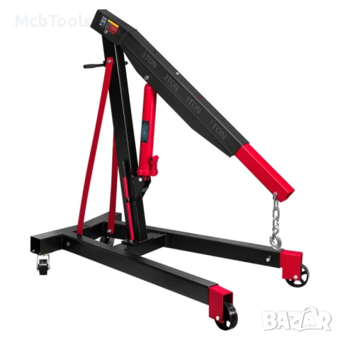 Кран за двигател жираф 3 тона ROCKFORCE, снимка 3 - Други инструменти - 54059840