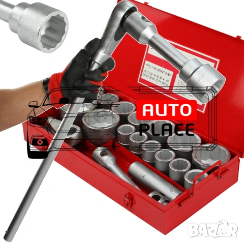 Гедоре 1″ 12-стенно 30 – 80 мм 21 части Mar-Pol