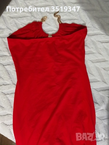 Червена рокля, снимка 3 - Рокли - 54152357