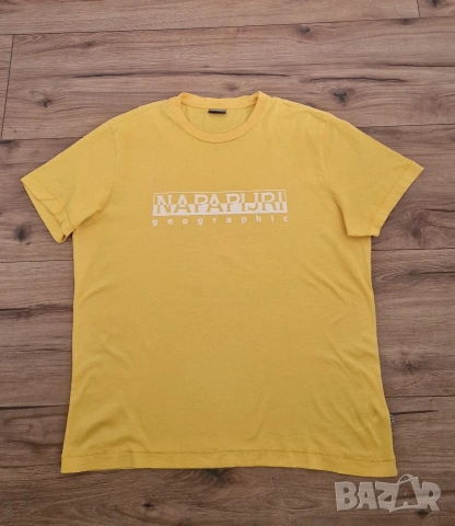 Страхотна мъжка тениска голям размер NAPAPIJRI размер 3XL, снимка 3 - Тениски - 53633484