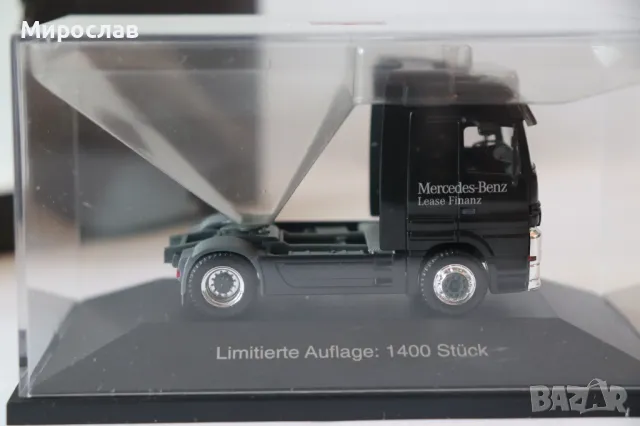 HERPA 1:87 H0 MERCEDES ACTROS ВЛЕКАЧ МОДЕЛ КАМИОН, снимка 4 - Колекции - 50177597