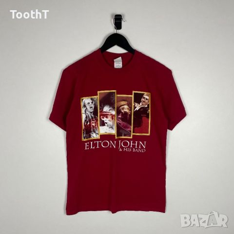 Elton John& His Band vintage T-Shirt, снимка 1 - Тениски - 46773474