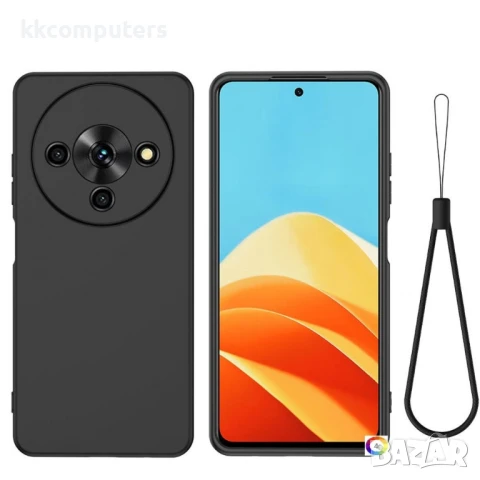 ZTE Blade A76 5G Силиконов калъф за телефон с каишка за ръка