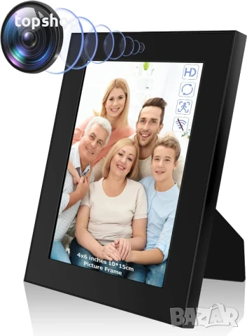 НОВА, ТЕСТВАНА скрита камера във фоторамка Nisanmoon HD 1080P, откриване на движение, цикличен запис