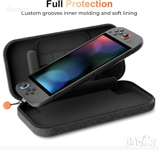 COOWPS Тънък калъф за Nintendo Switch 2 (2025), твърда обвивка, черен, снимка 3 - Аксесоари - 50907363