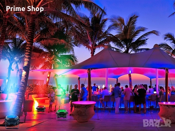 Про RGB LED PAR сценичен прожектор 72W, DMX, монтажни скоби, дистанционно, снимка 8 - Лед осветление - 53484113